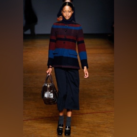 Marc By Marc Jocob Multi Color Wool Coat